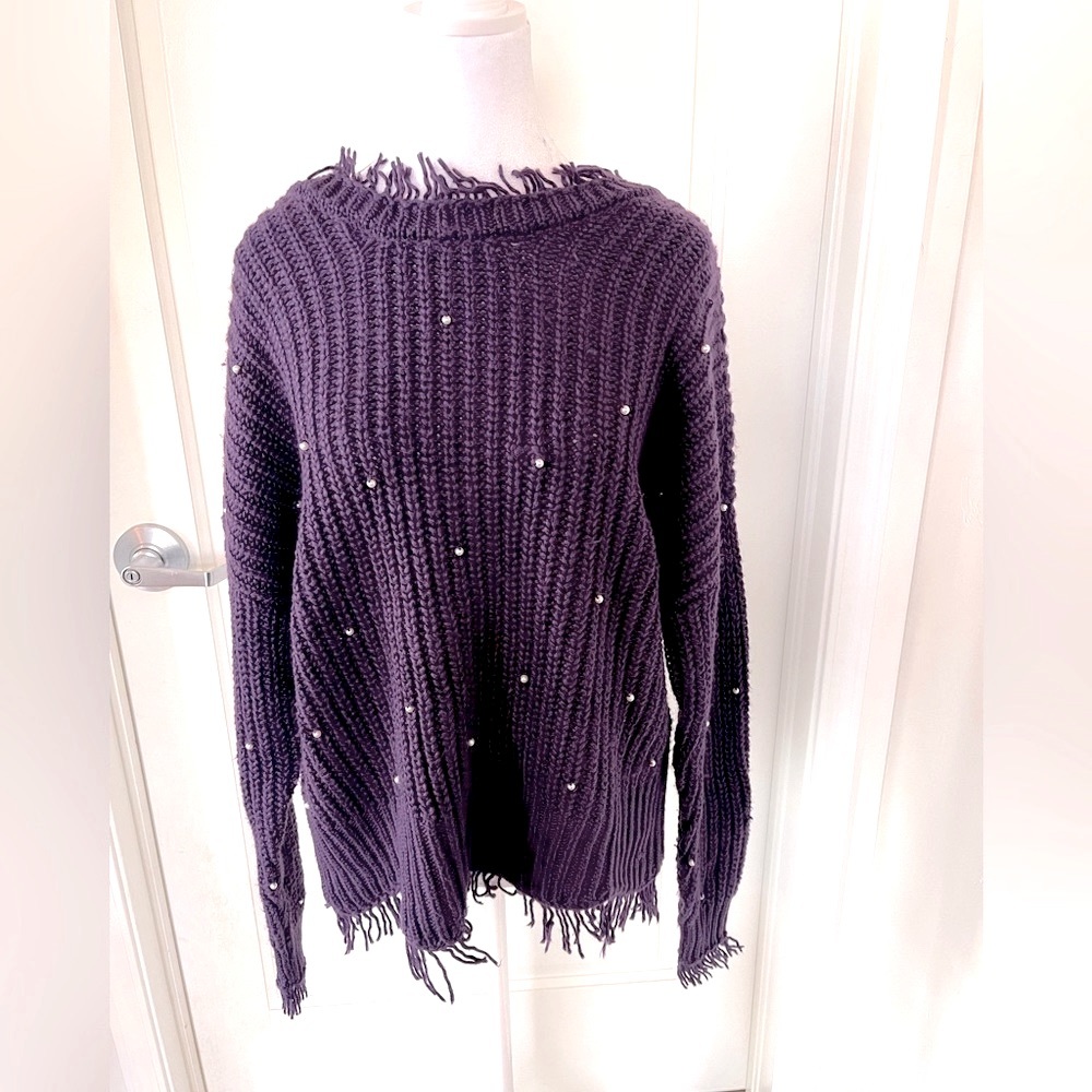 Wildfox String Of Pearls Palmetto Women’s Sweater Size Small